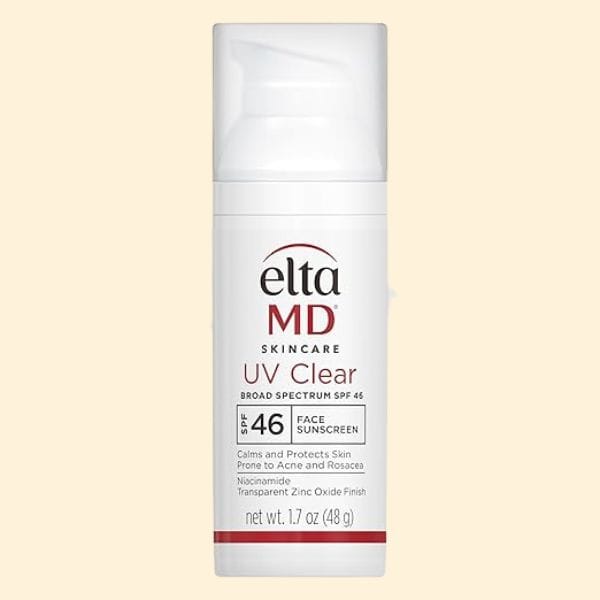 EltaMD UV Clear Broad-Spectrum SPF 46 lightweight sunscreen for sensitive and acne-prone skin