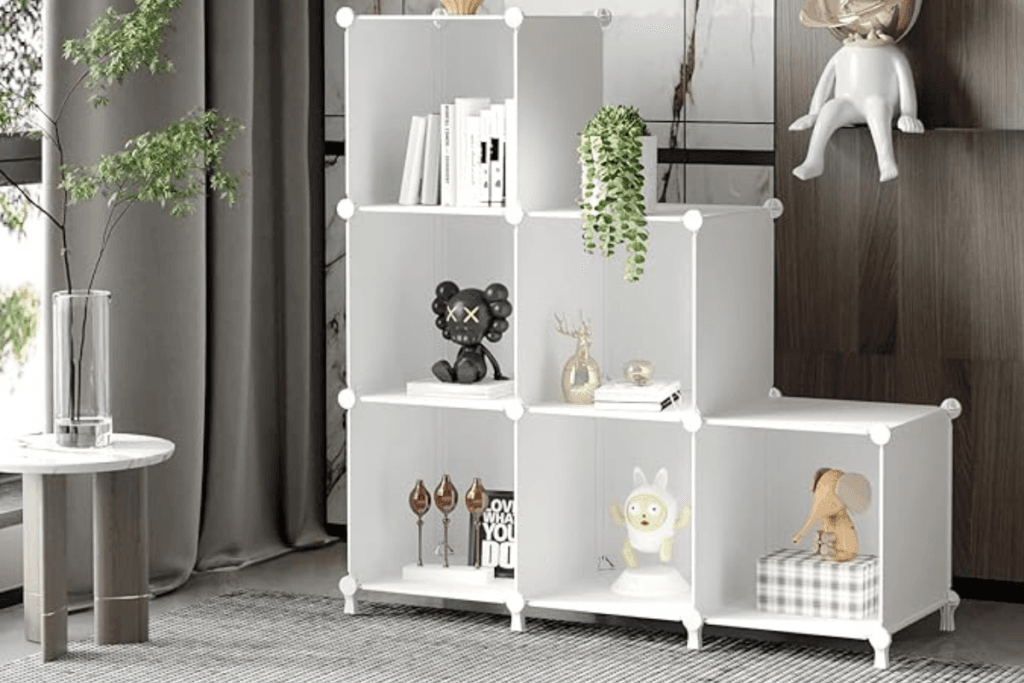 Modular cube storage system for small space organization